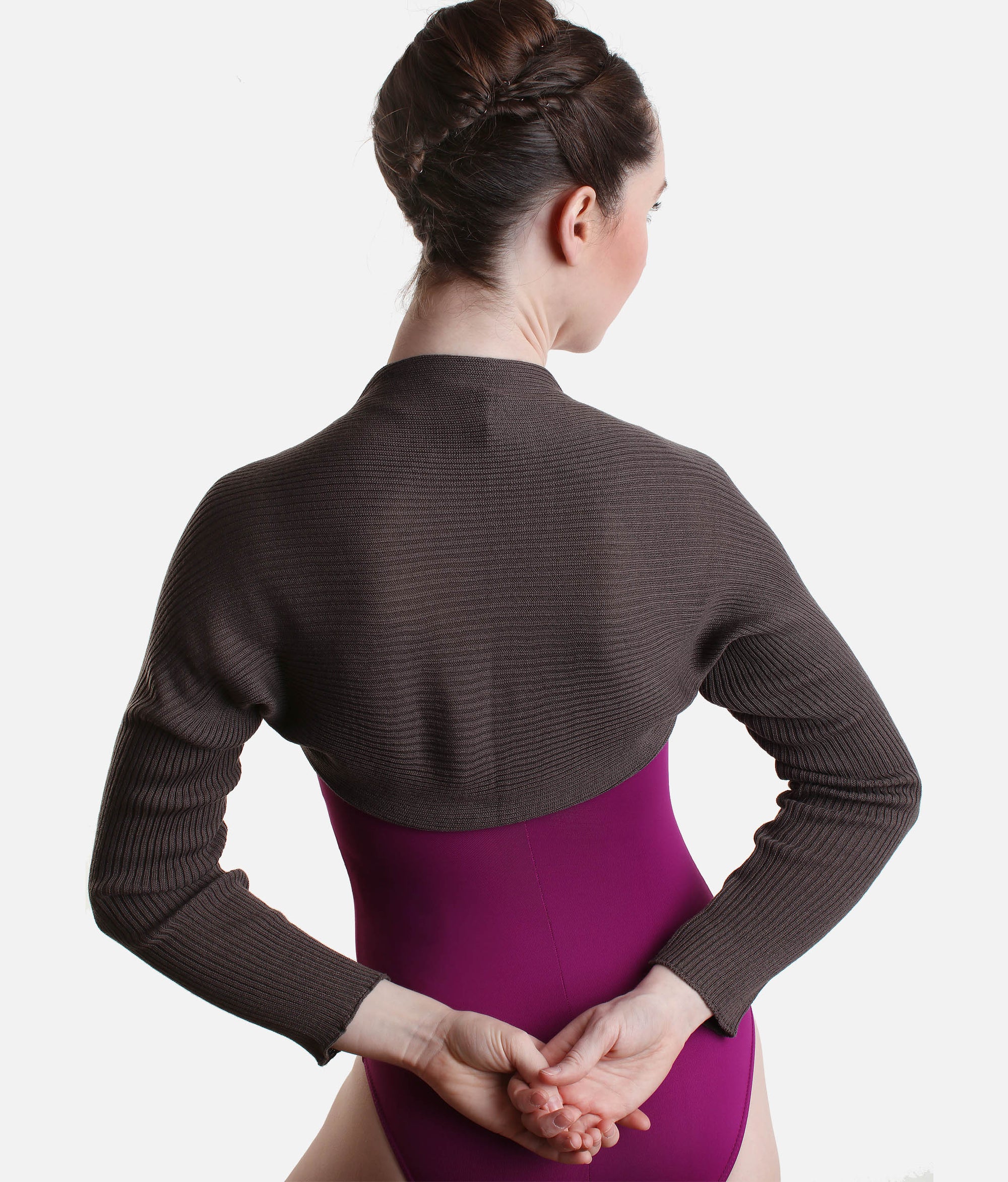 Ballet Warm-Up Shrug, Soft Knit Long Sleeve Dancewear - SD1003 #grey_S