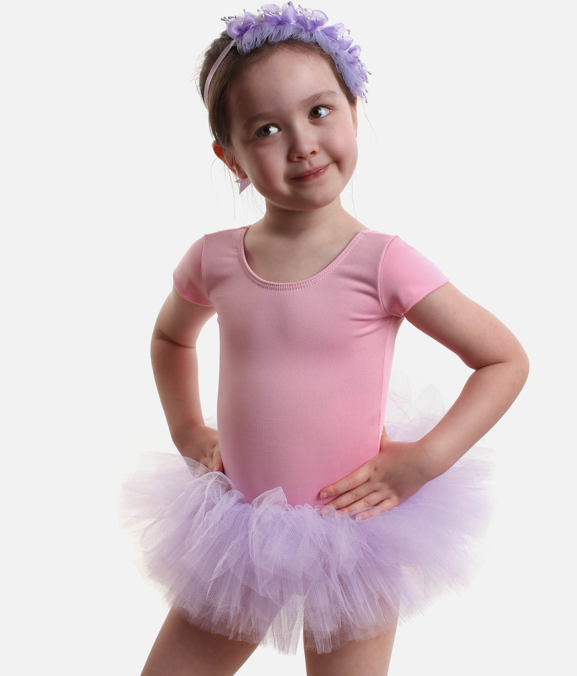 Girls Soft Tulle Tutu Skirt - 1380 #pink_age-4