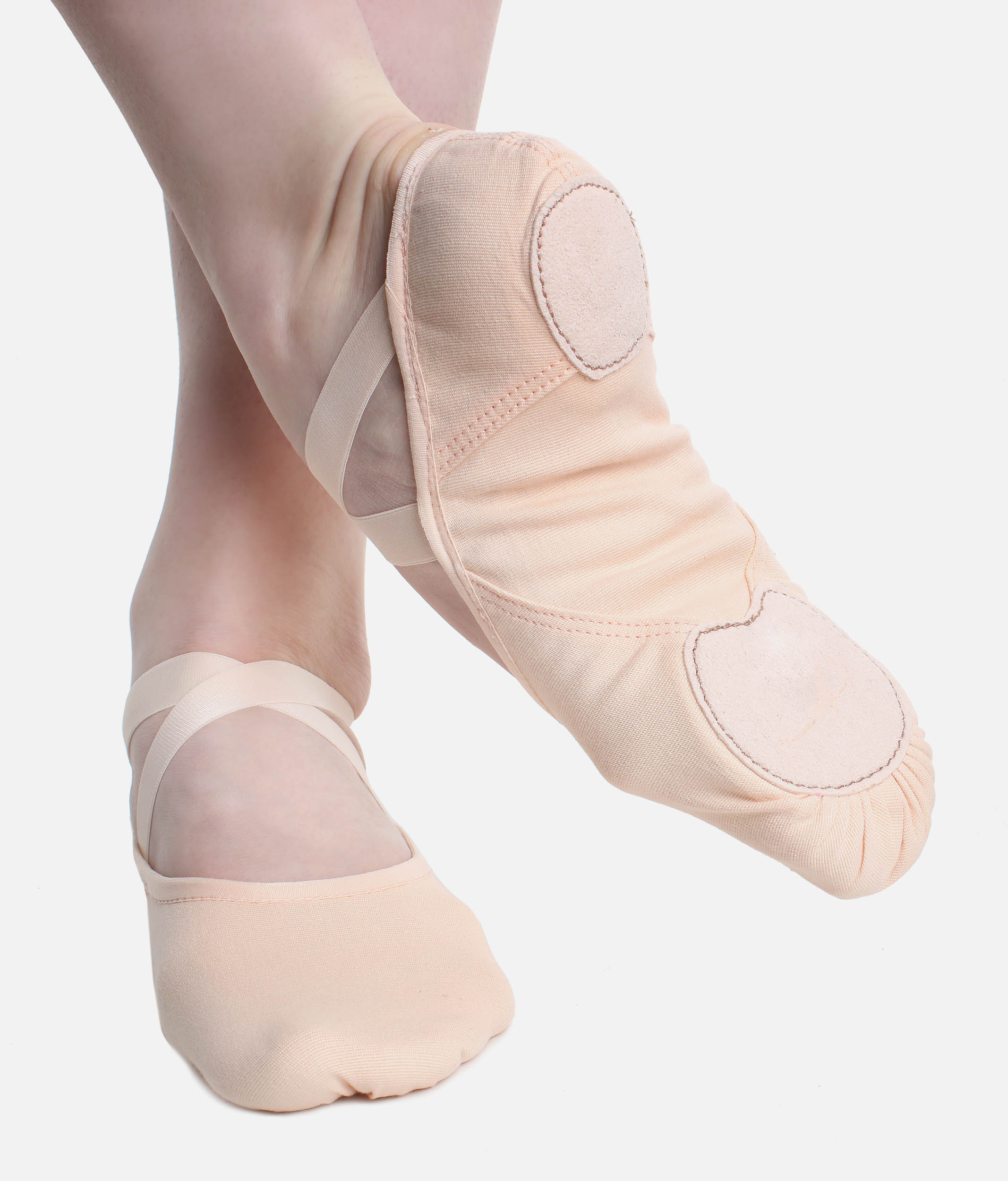 Stretch Canvas Split Sole Vegan Ballet Shoes - SD 140