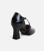 3” Broadway X-Strap Character Shoes, Leather Cabaret Heels - SD143 