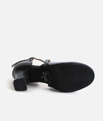 3” Broadway X-Strap Character Shoes, Leather Cabaret Heels - SD143 
