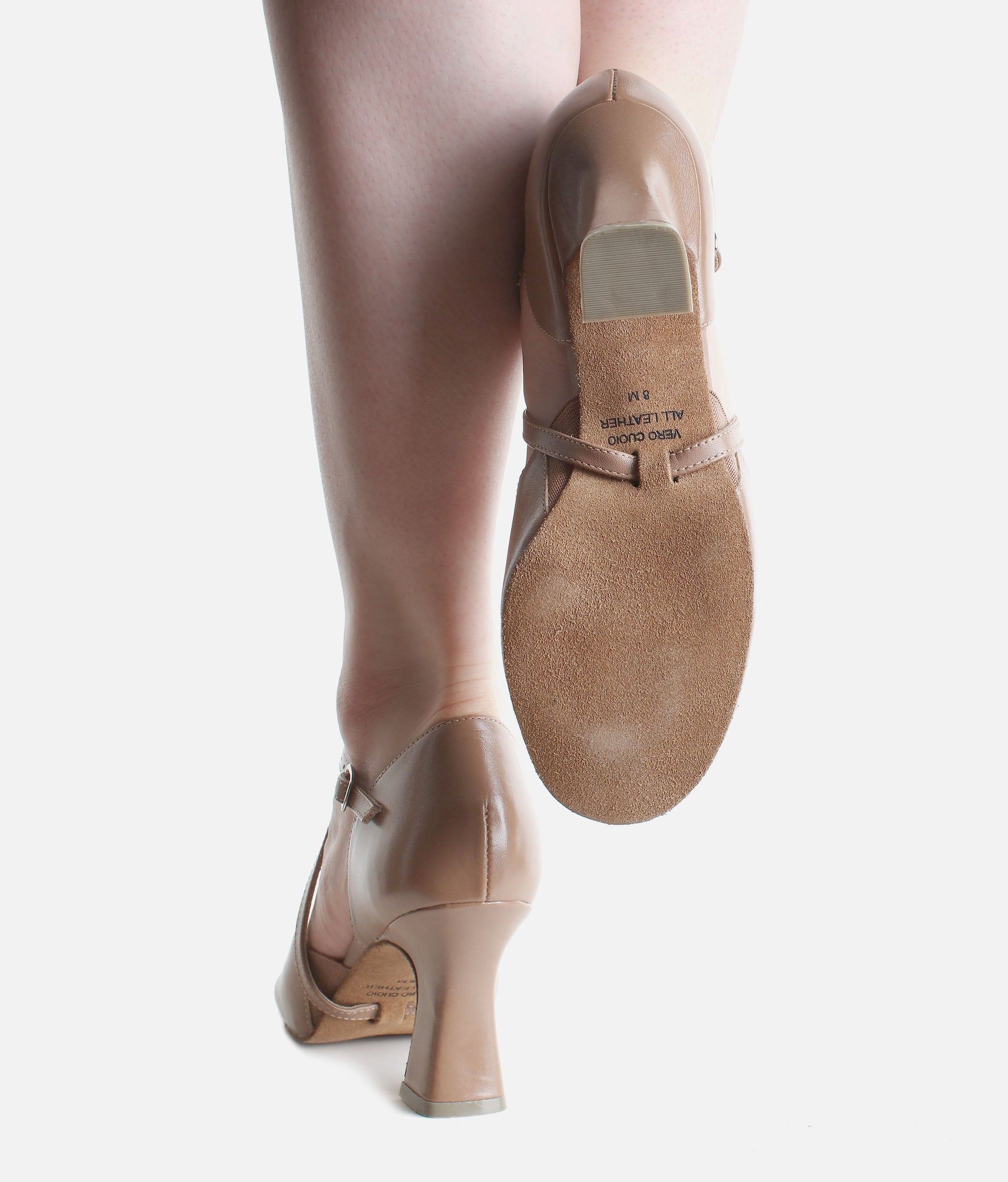 Broadway/Cabaret X-strap Shoe - SD 143 #caramel_3-UK