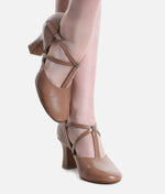 High-Stability X-Strap Leather Character Shoes, Reinforced Heel - SD153 