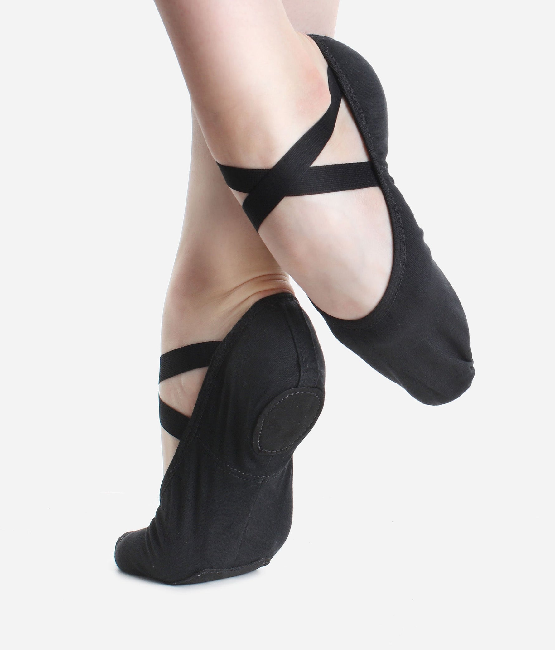 Medium Width, Stretch Canvas Ballet Flat - VEGAN SD16 