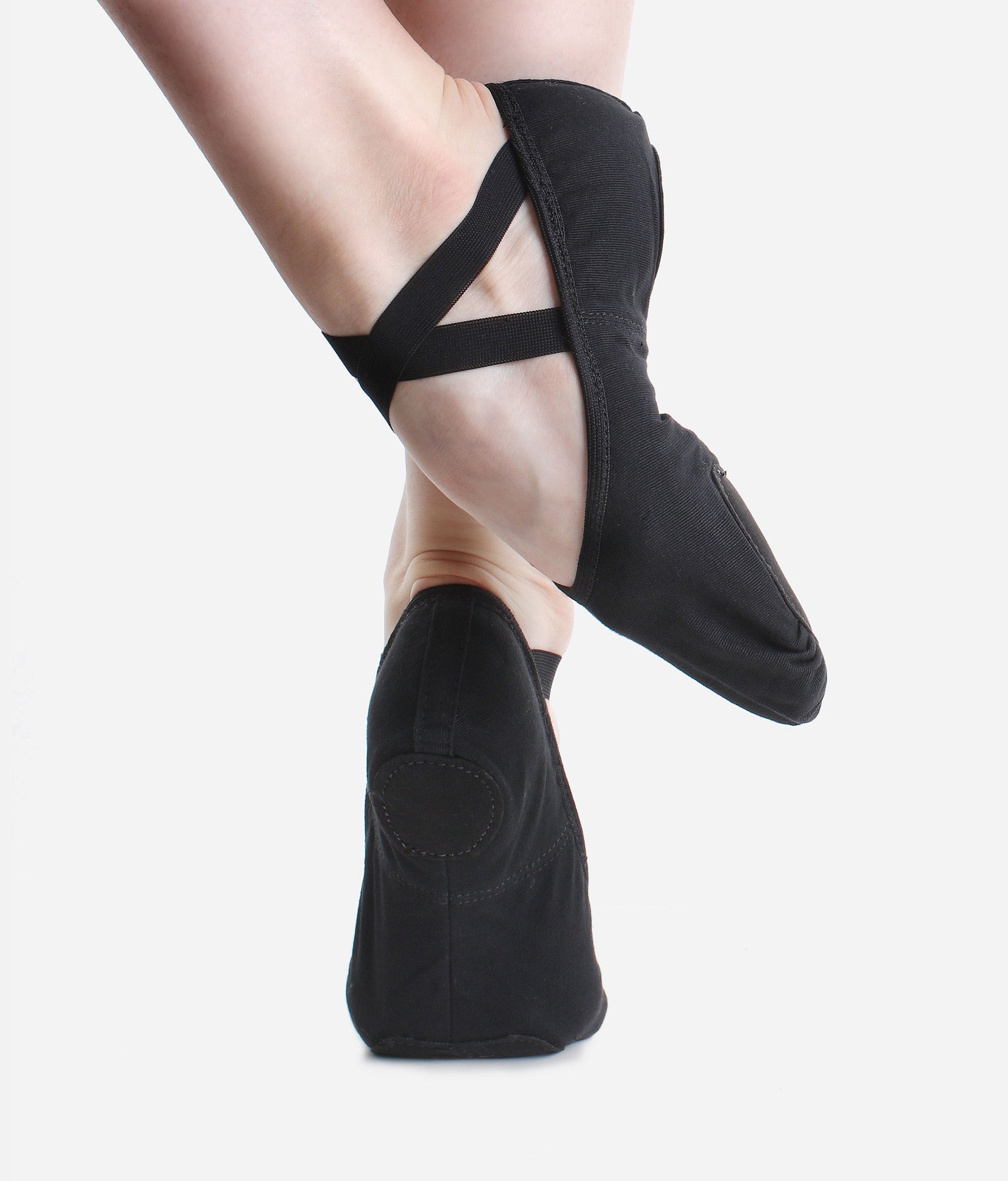 Wide Width, Stretch Canvas Ballet Flat - VEGAN SD16  