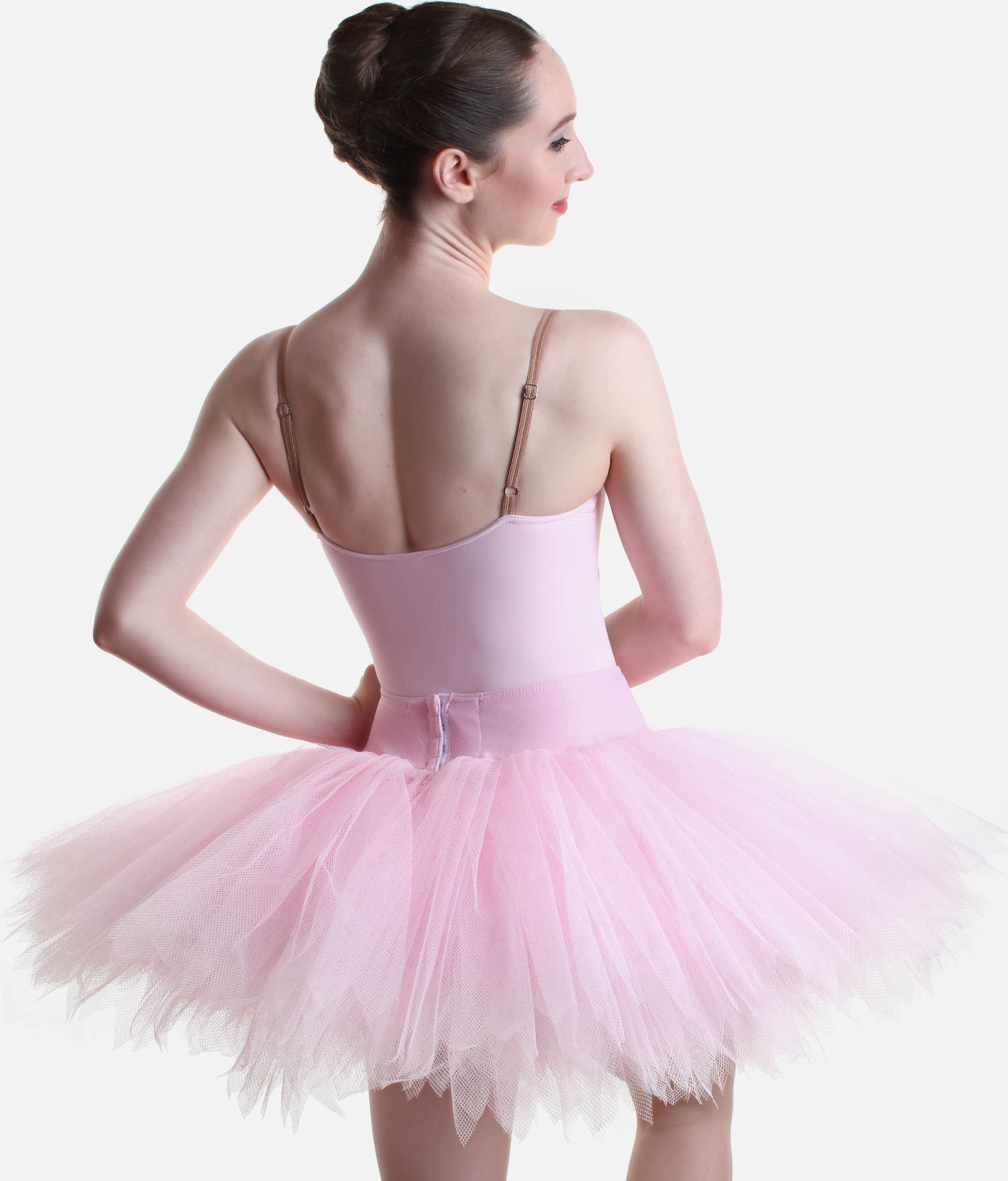 Professional Rehearsal Tutu Skirt with Metal Hoop, Pancake Design - SD2121 #pink_P