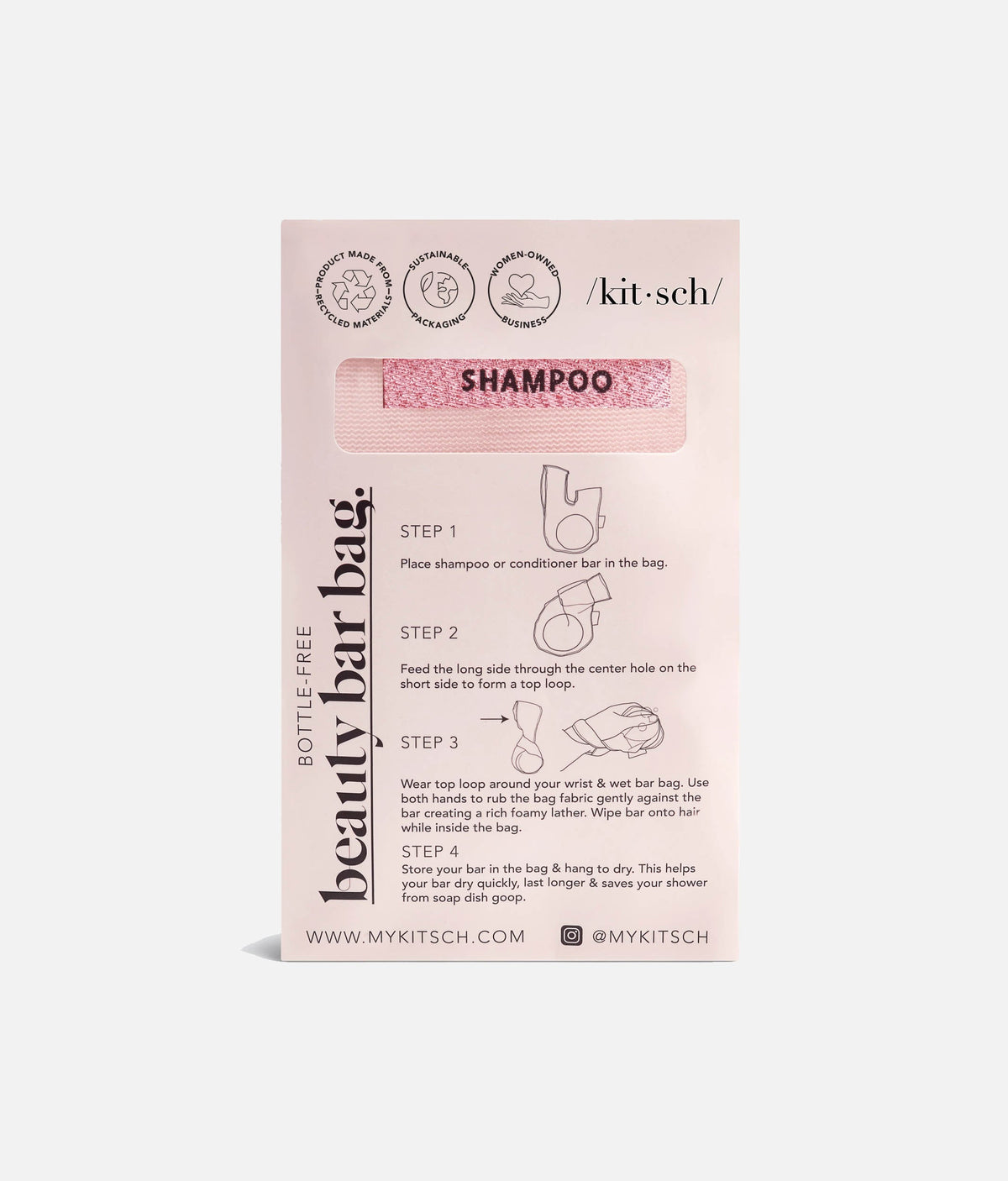 Shampoo Bag – Mesh Bar Holder for Quick-Dry Storage