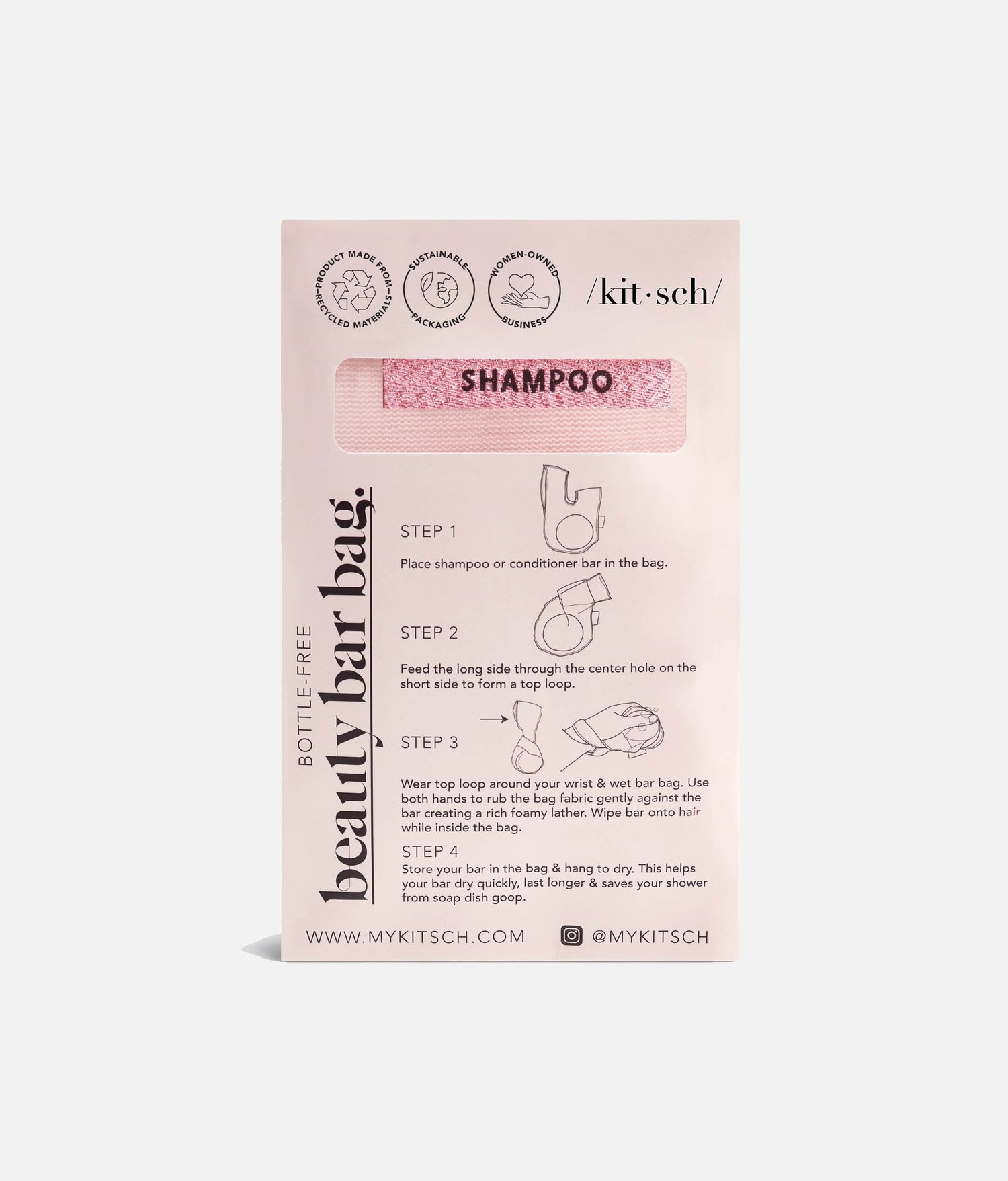 Shampoo Bag – Mesh Bar Holder for Quick-Dry Storage