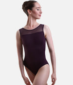 Tank Style Leotard with Luxurious Mesh Back, Sophisticated Dance Essential - SL127 