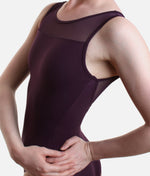 Tank Style Leotard with Luxurious Mesh Back, Sophisticated Dance Essential - SL127  