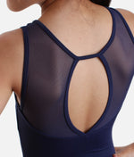 Girls Dance Leotard, Mesh Detail - SL128 