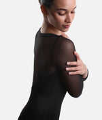 Long Mesh Sleeve Dance Leotard - SL 129 