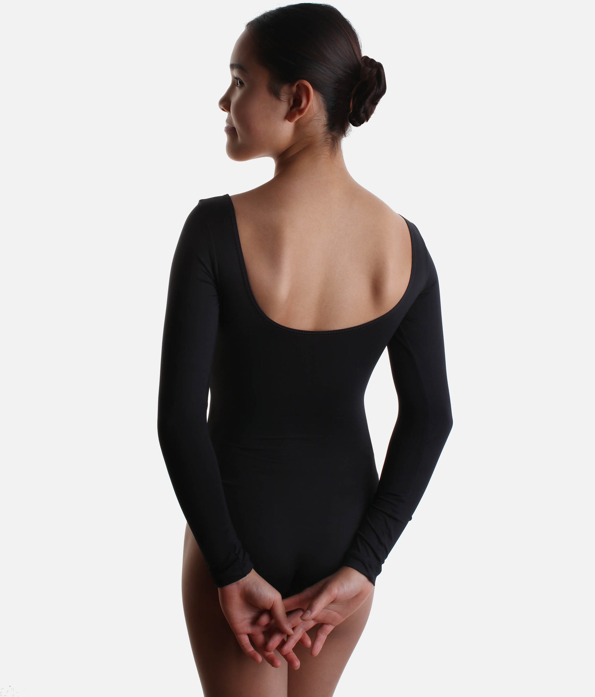 Girls Long Sleeves Dance Leotard - SL15 #hunter-green_size-1