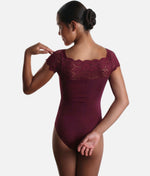 Girls Lace Cap Sleeve Leotard, Favourite for Young Dancers - SL17 