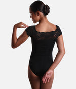 Girls Lace Cap Sleeve Leotard, Favourite for Young Dancers - SL17 