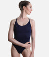 Camisole Leotard with Double Cross Back Straps and Princess Seams - SL18 #navy_P