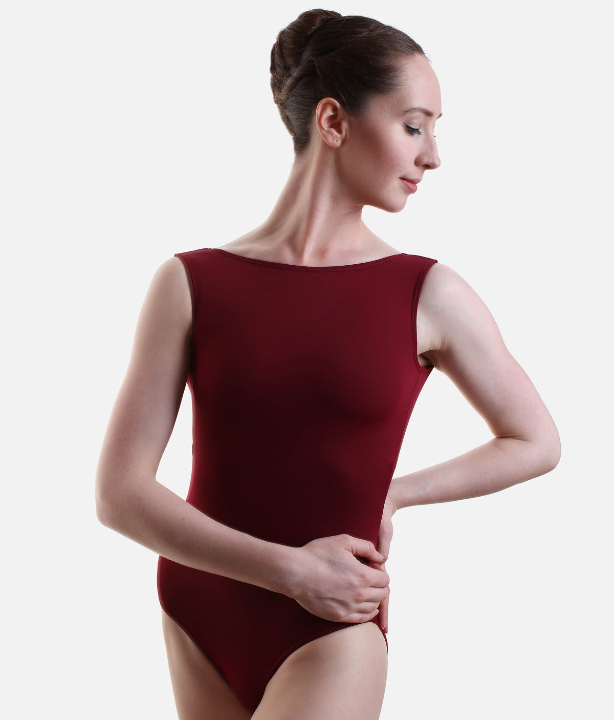 Boat Neck Dance Leoatrd, Low Back - SL 201 