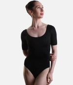Classic Round Neck Leotard, Short Sleeve Dance Essential - SL27 
