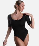 Classic Round Neck Leotard, Short Sleeve Dance Essential - SL27 