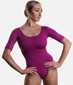 Round Neck Dance Leotard, Half Sleeve - SL 27 