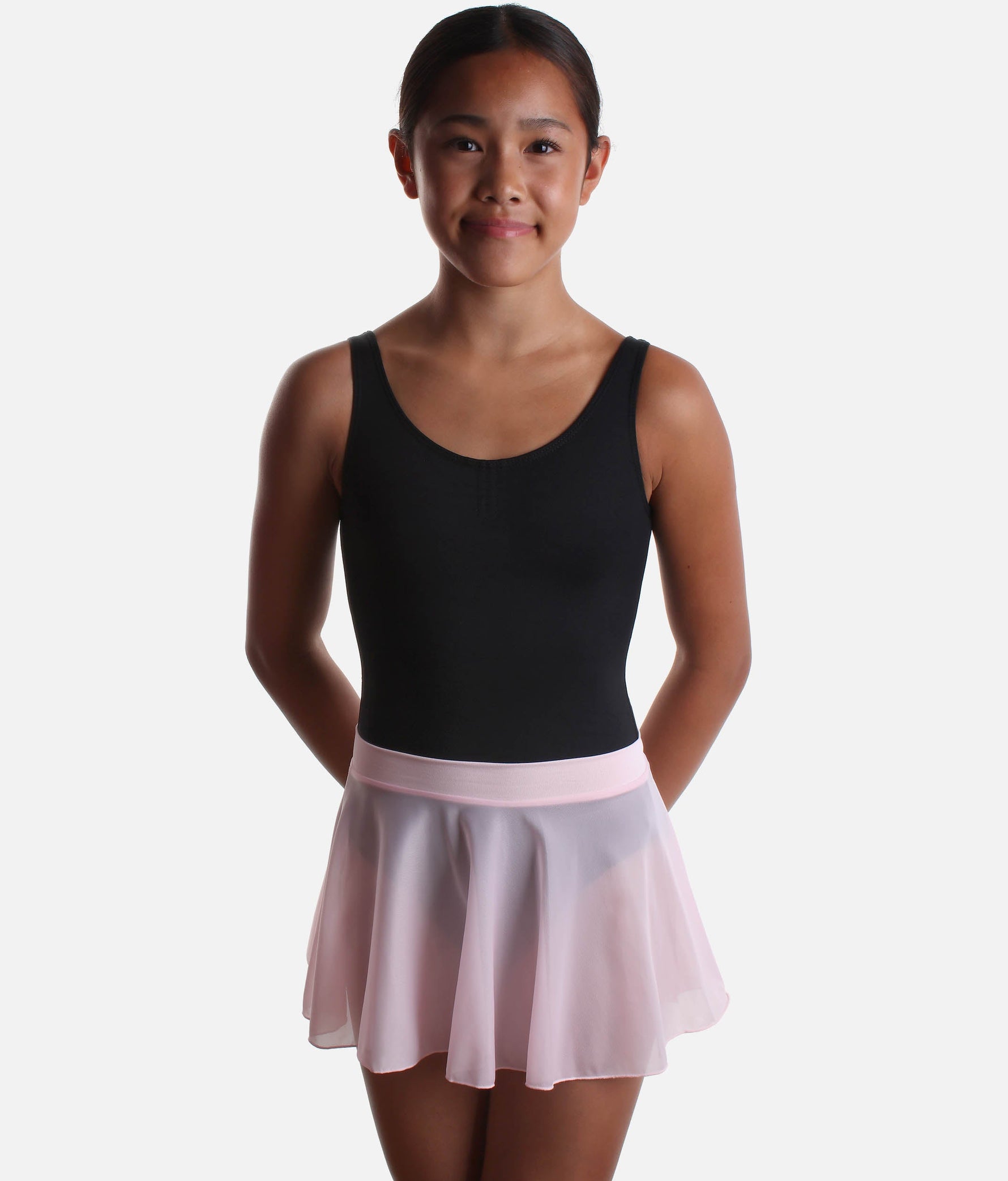 Girls Ballet Skirt, Pull-On with Soft Lycra Waist and Sheer Finish - SL63 