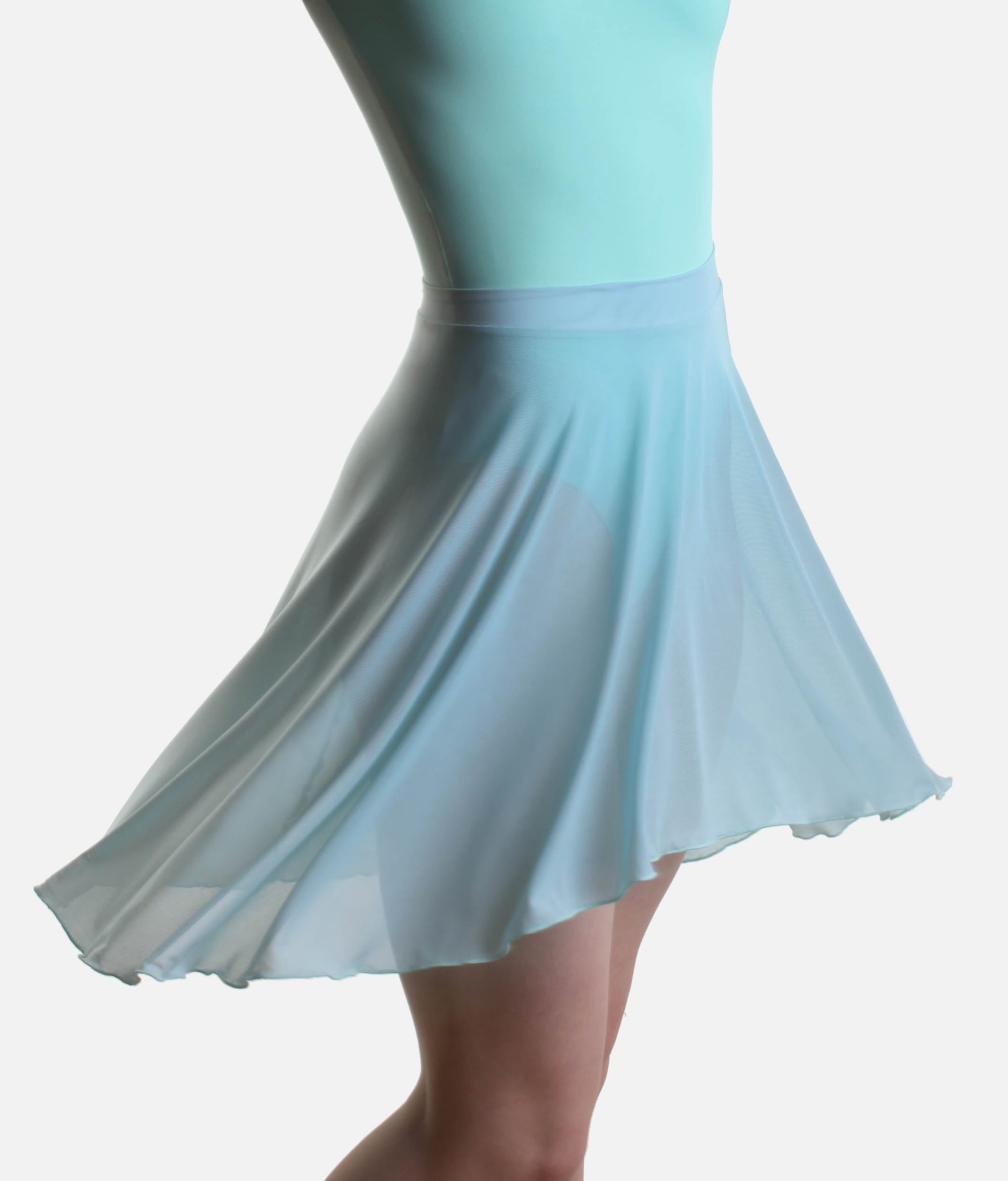 High-Low Dance Skirt, Light & Flowy - RDE2736 #ocean_P
