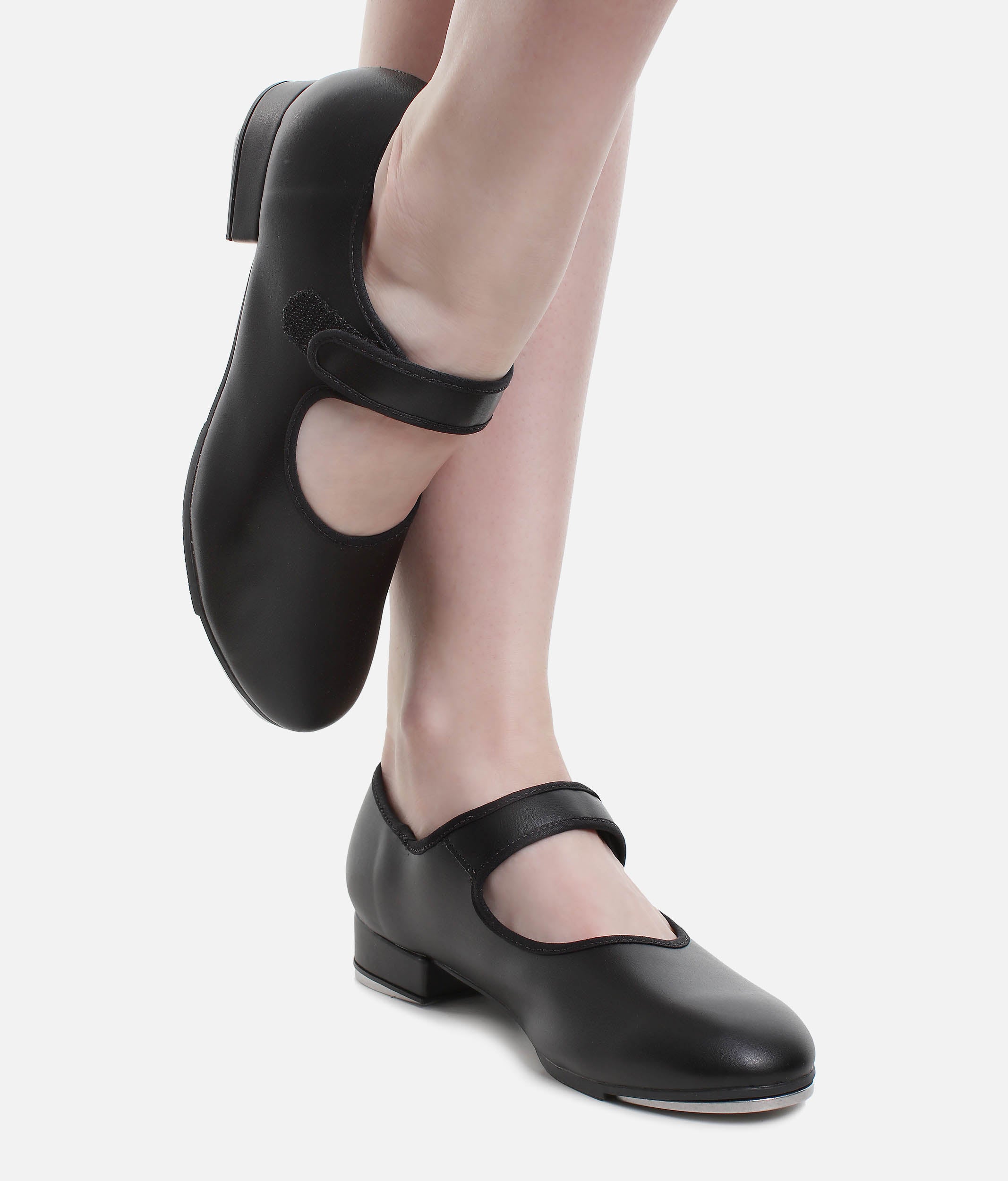 Children's Low Heel Velcro Tap Shoe - TA 37