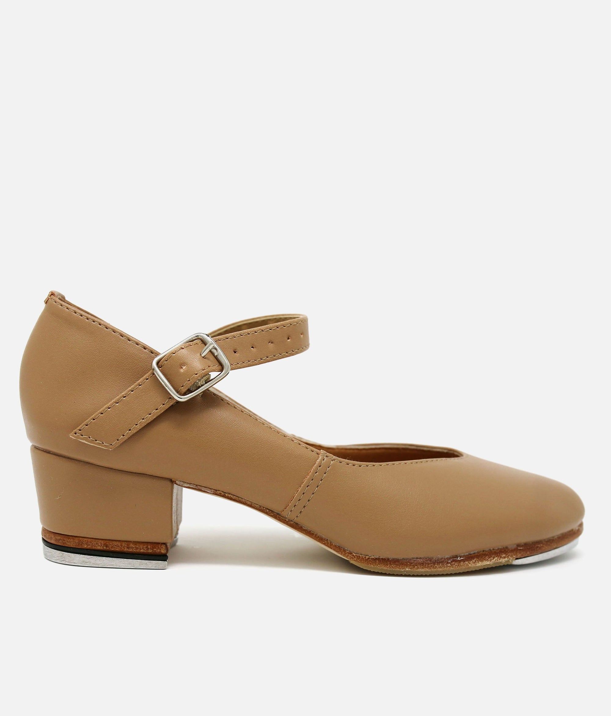 Cuban Heel Tap Shoe - TA 44 #caramel_2-UK