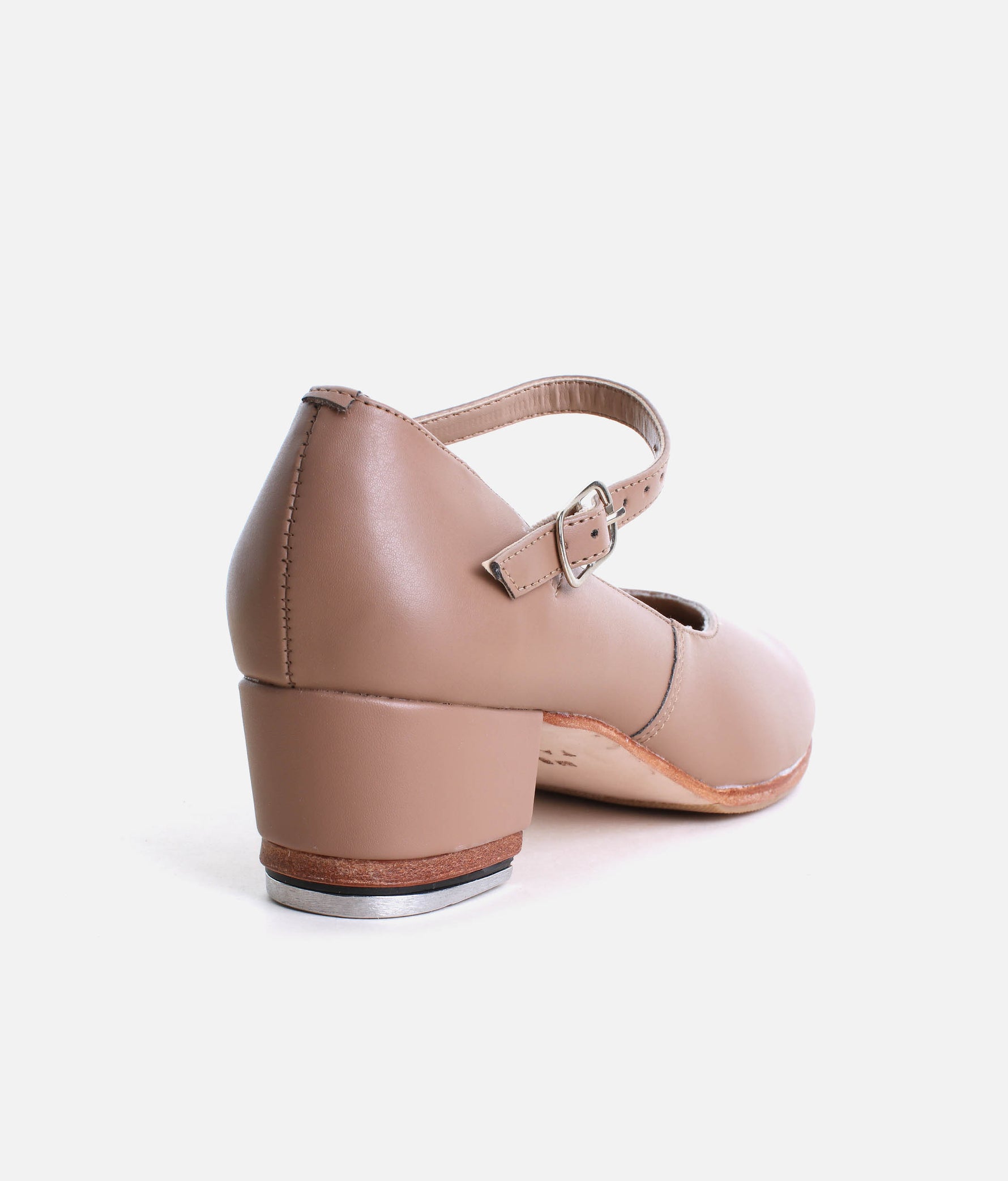 Low Heel Tap Shoes, Classic Style with Buckled Strap, Comfort Lining - TA44 
