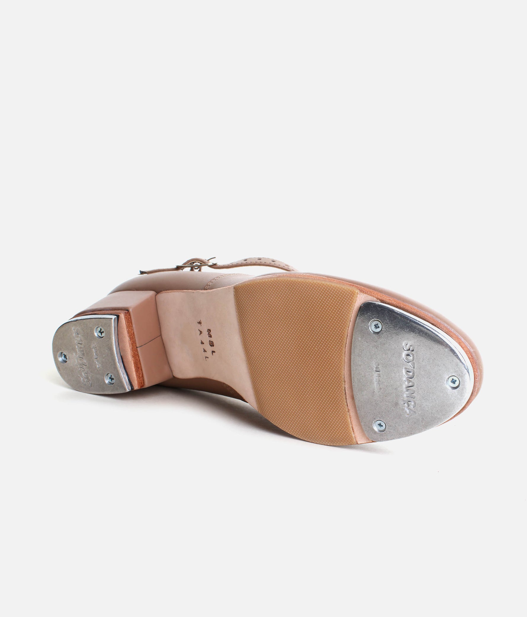 Low Heel Tap Shoes, Classic Style with Buckled Strap, Comfort Lining - TA44 