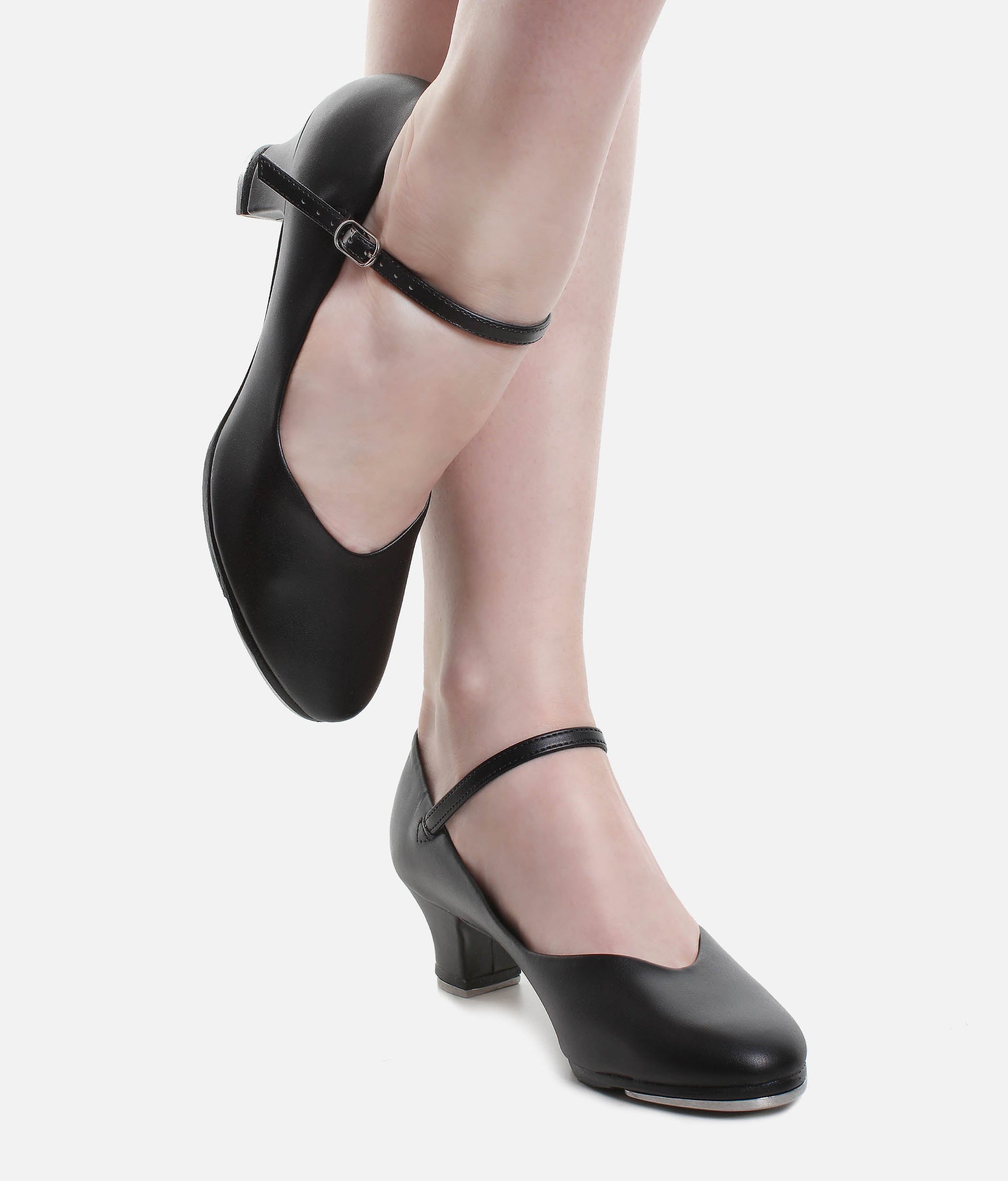 Low Heel Tap Dance Shoes - TA 55 #black_1-UK