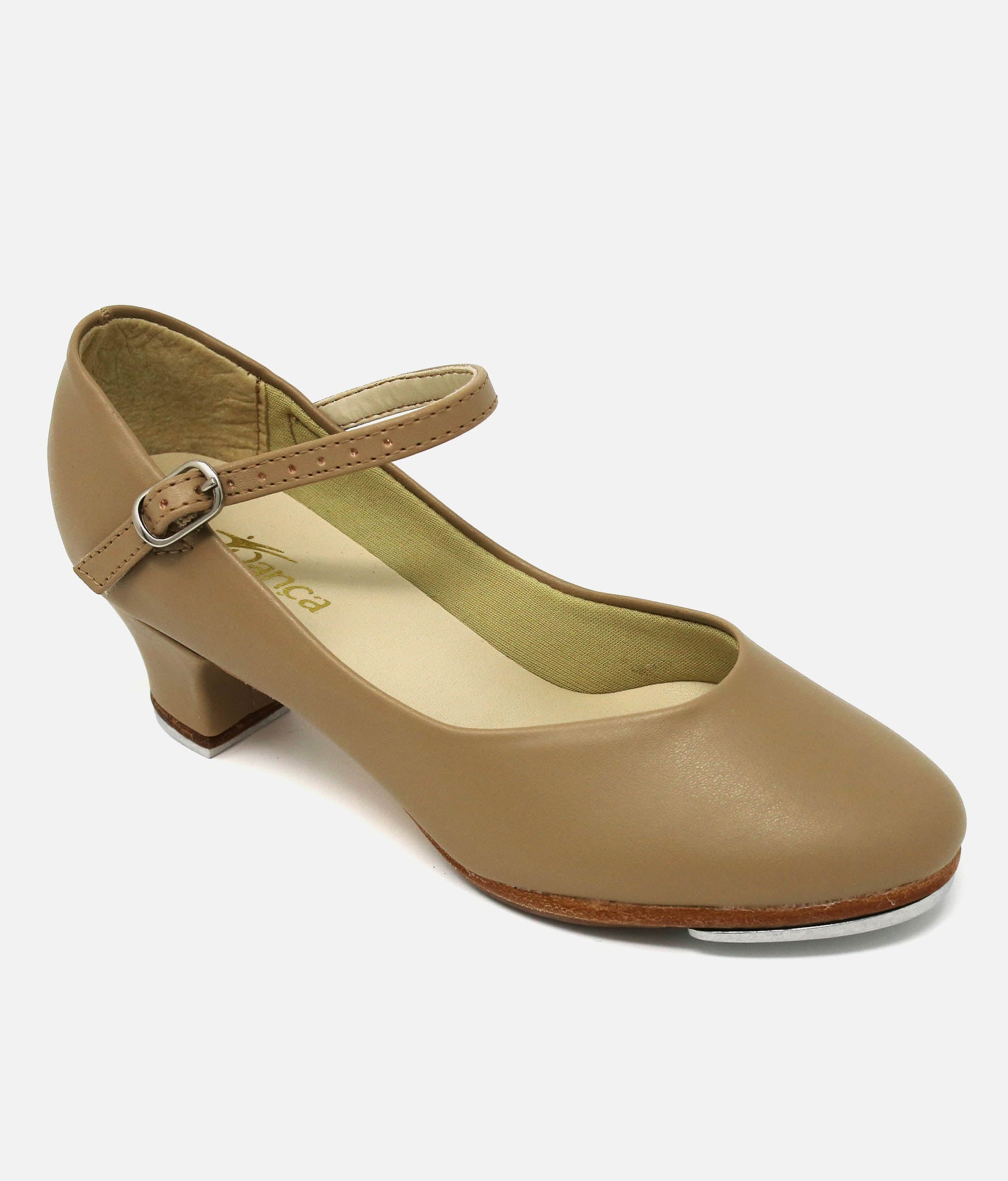 Low Heel Tap Shoe - TA 55 #tan_1-UK