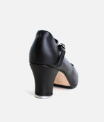 High Heel Tap Shoes, 2” Vegan Leather Tap Shoes with Buckle Strap - TA57 