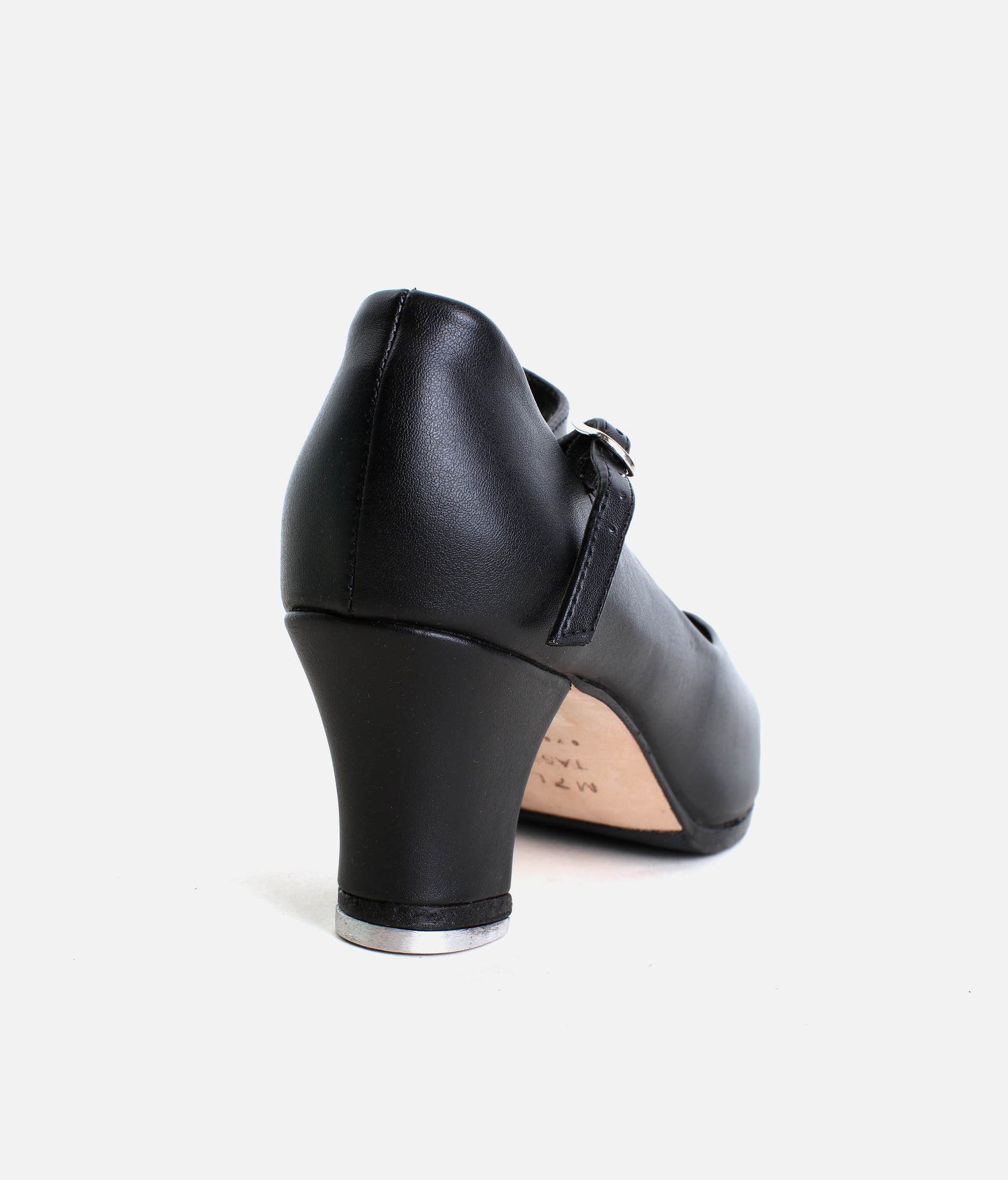 High Heel Tap Shoes, 2” Vegan Leather Tap Shoes with Buckle Strap - TA57 
