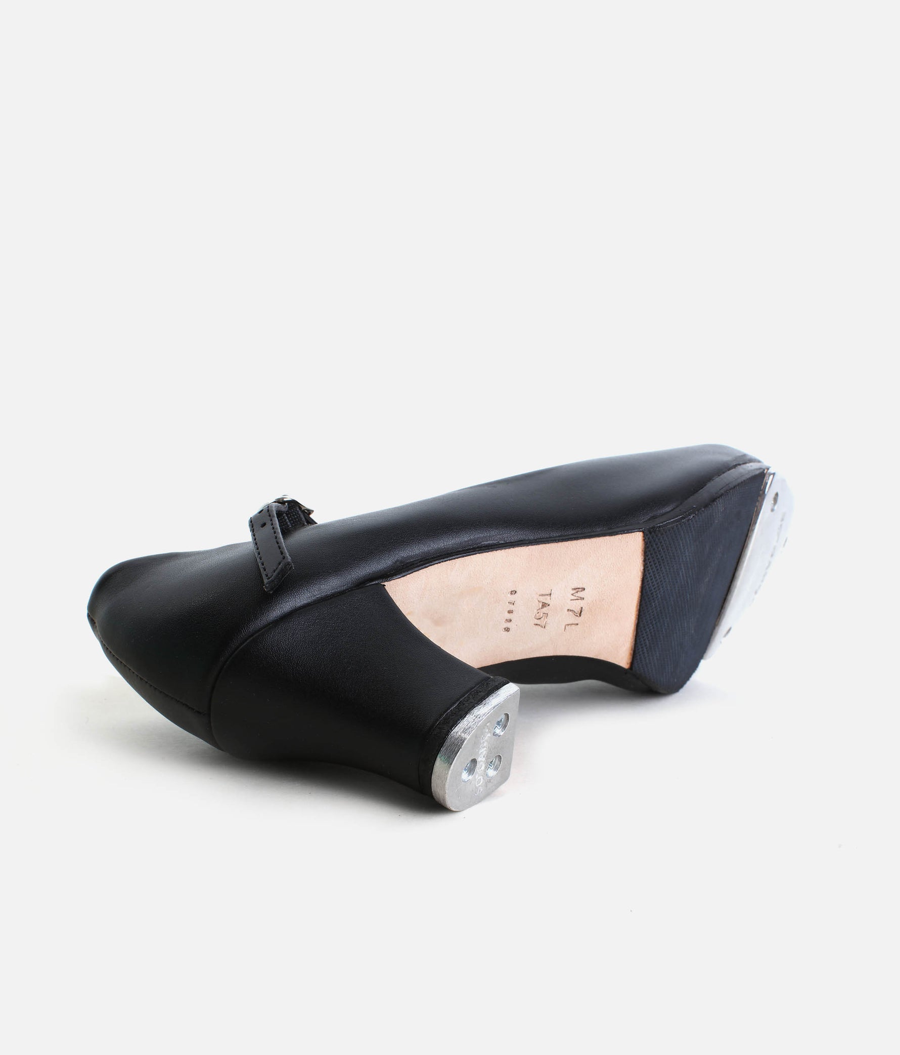 High Heel Tap Shoes, 2” Vegan Leather Tap Shoes with Buckle Strap - TA57 