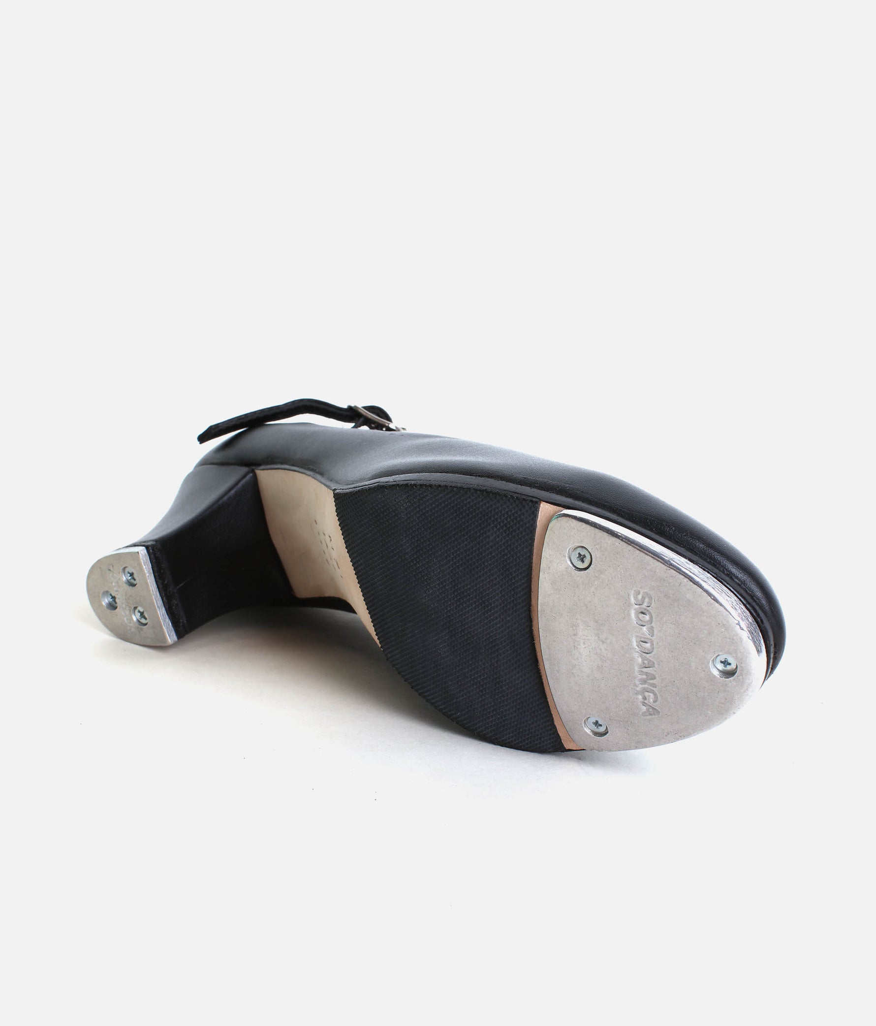 High Heel Tap Shoes, 2” Vegan Leather Tap Shoes with Buckle Strap - TA57 