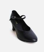 High Heel Tap Shoes, 2” Vegan Leather Tap Shoes with Buckle Strap - TA57 