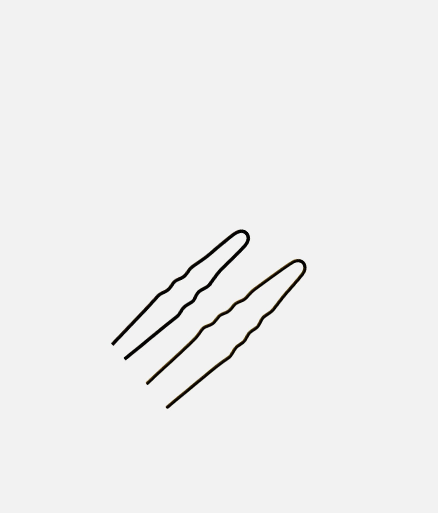 Black Waved Hair Pins - TH042