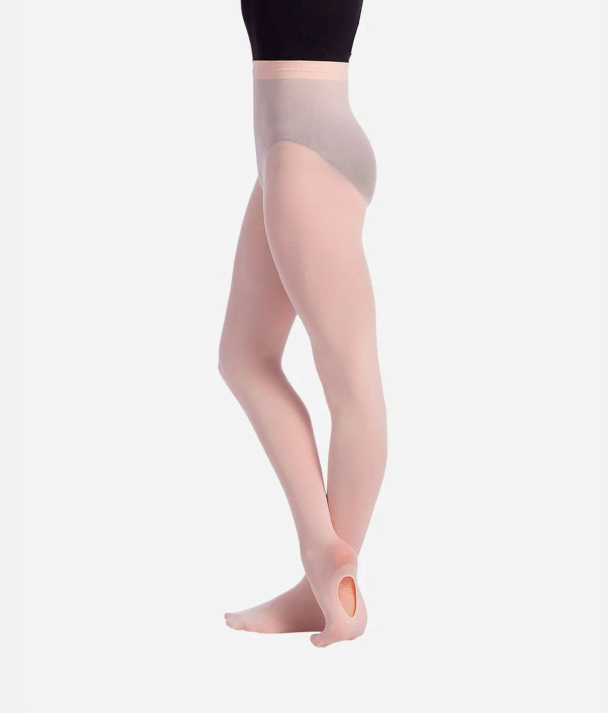 Convertible Dance Tights, Ballet & Pointe Friendly with Matte Look - TS82 