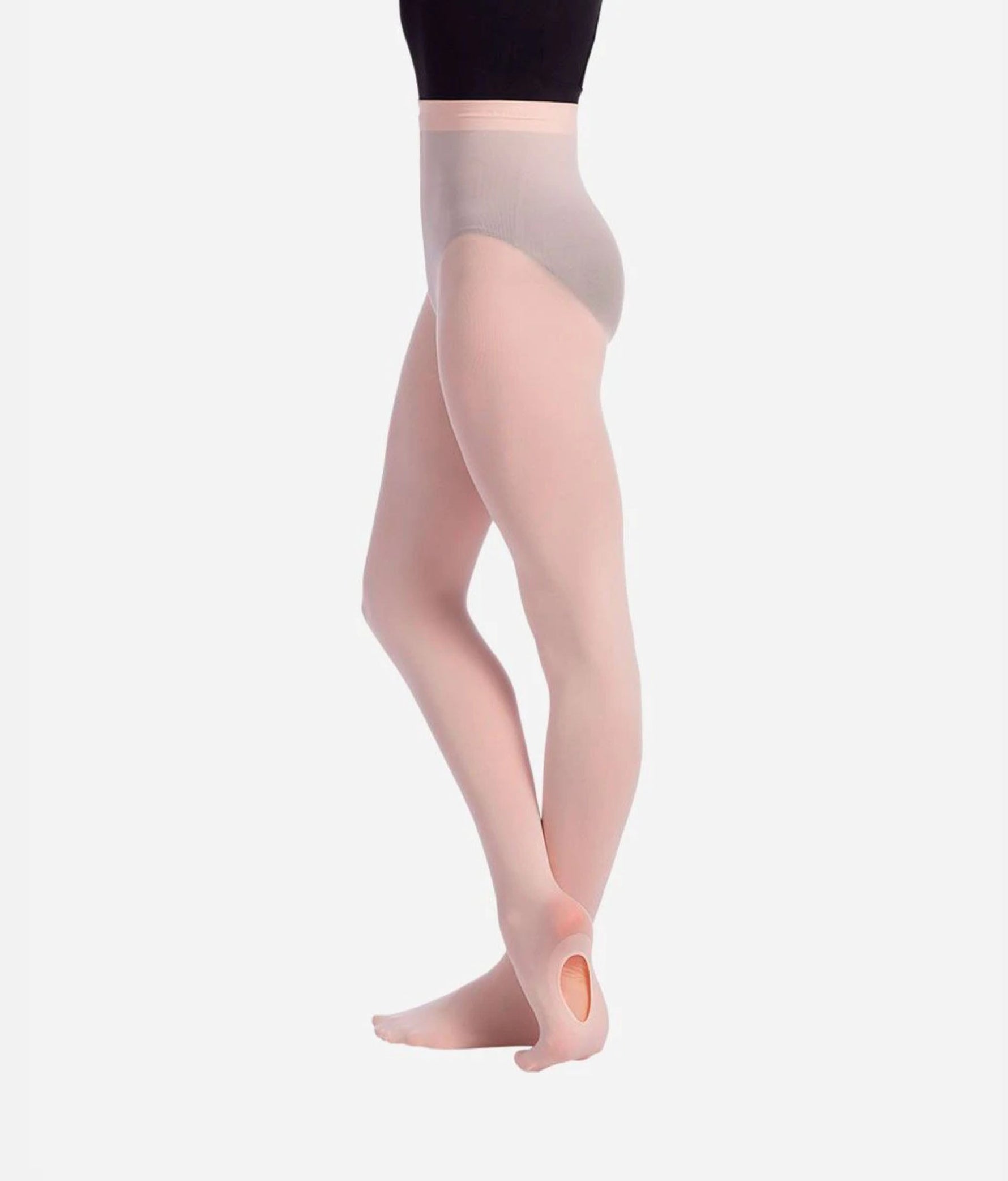 Convertible Dance Tights, Ballet & Pointe Friendly with Matte Look - TS82 