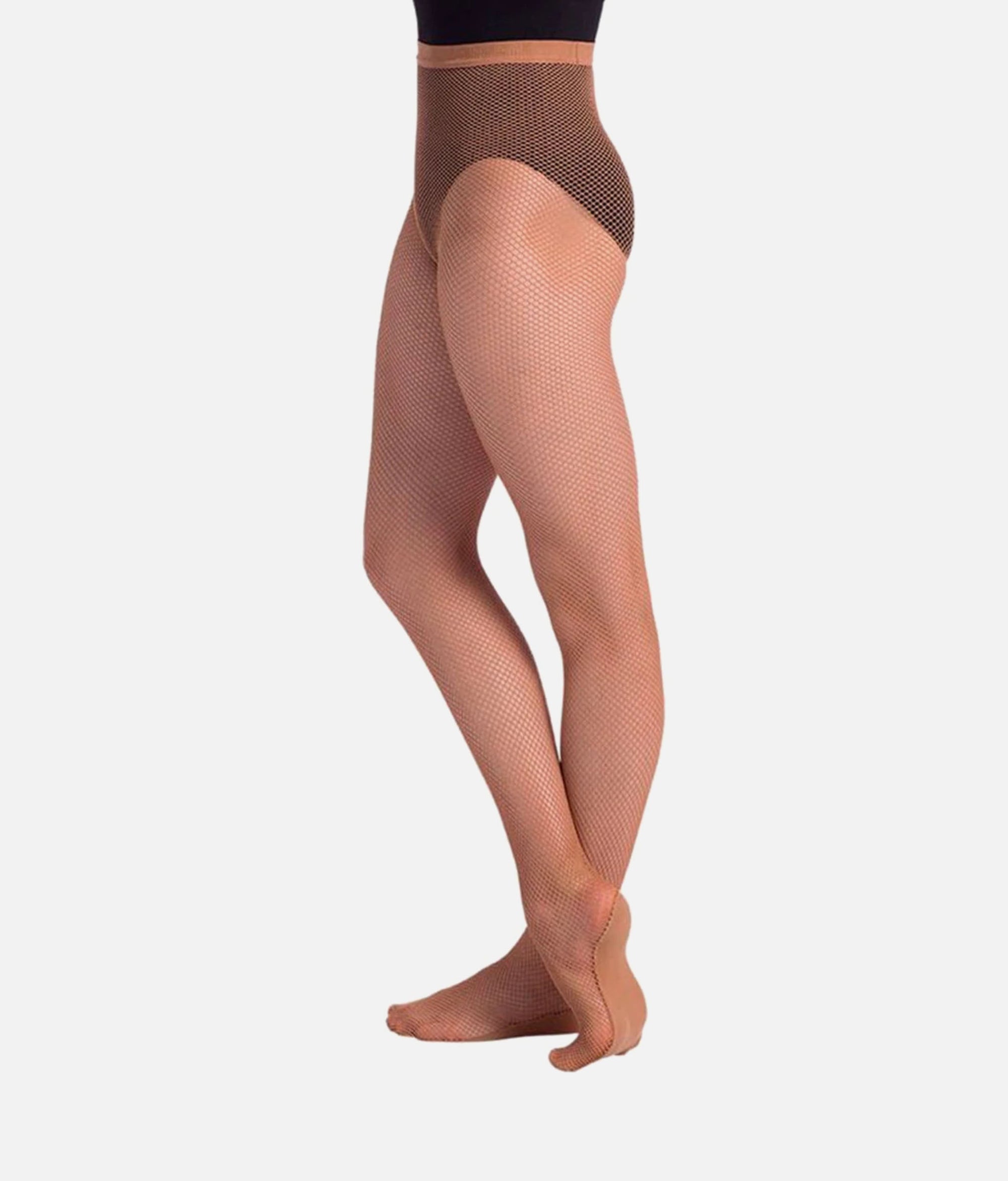 Tan Professional Fishnet Dance Tights - TS 98 #suntan_S/M