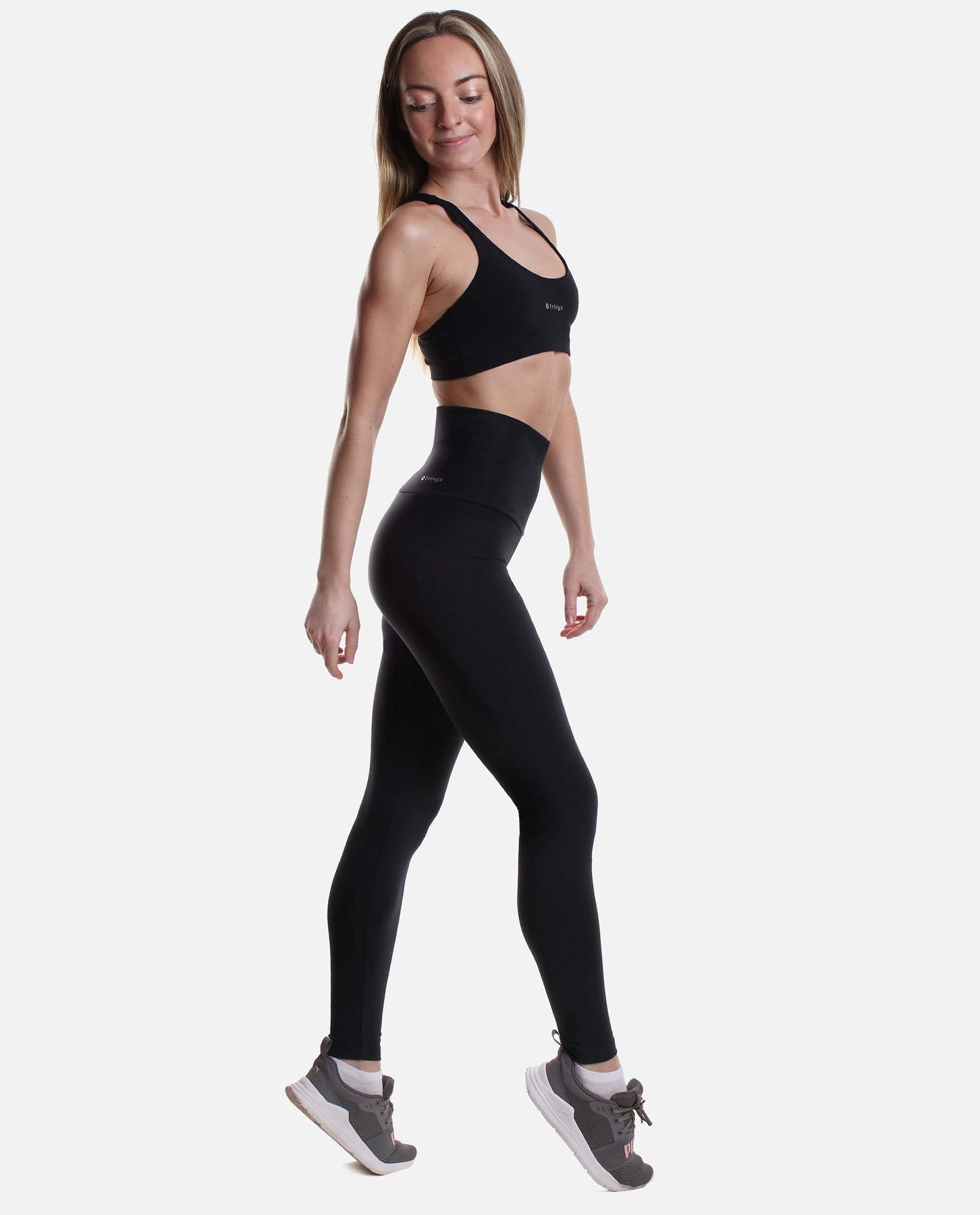 High Waisted Compression Leggings - F 13478