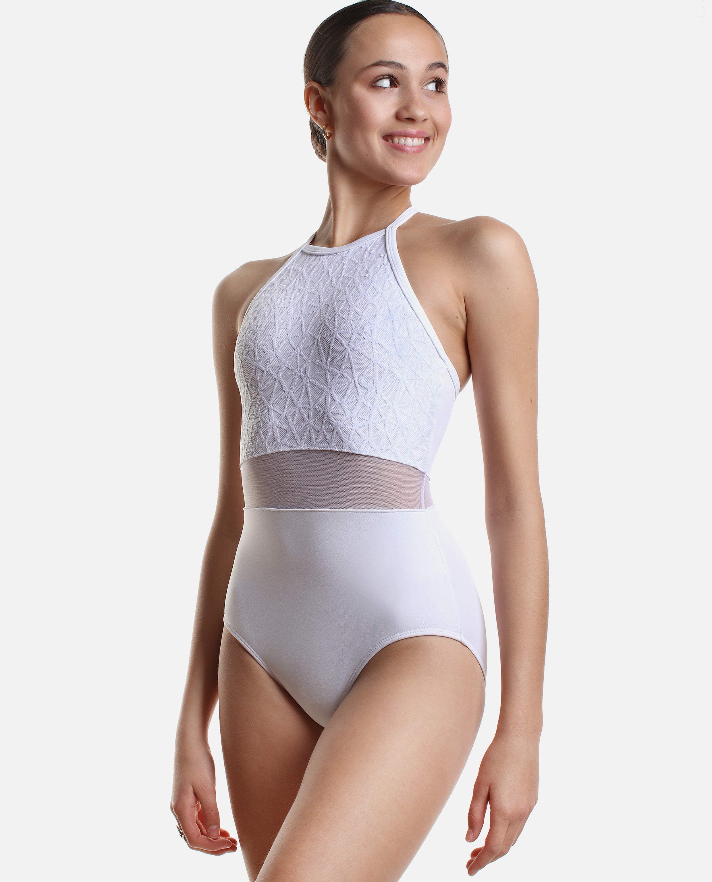 Web Mesh Overlay Leotard - RDE 1909