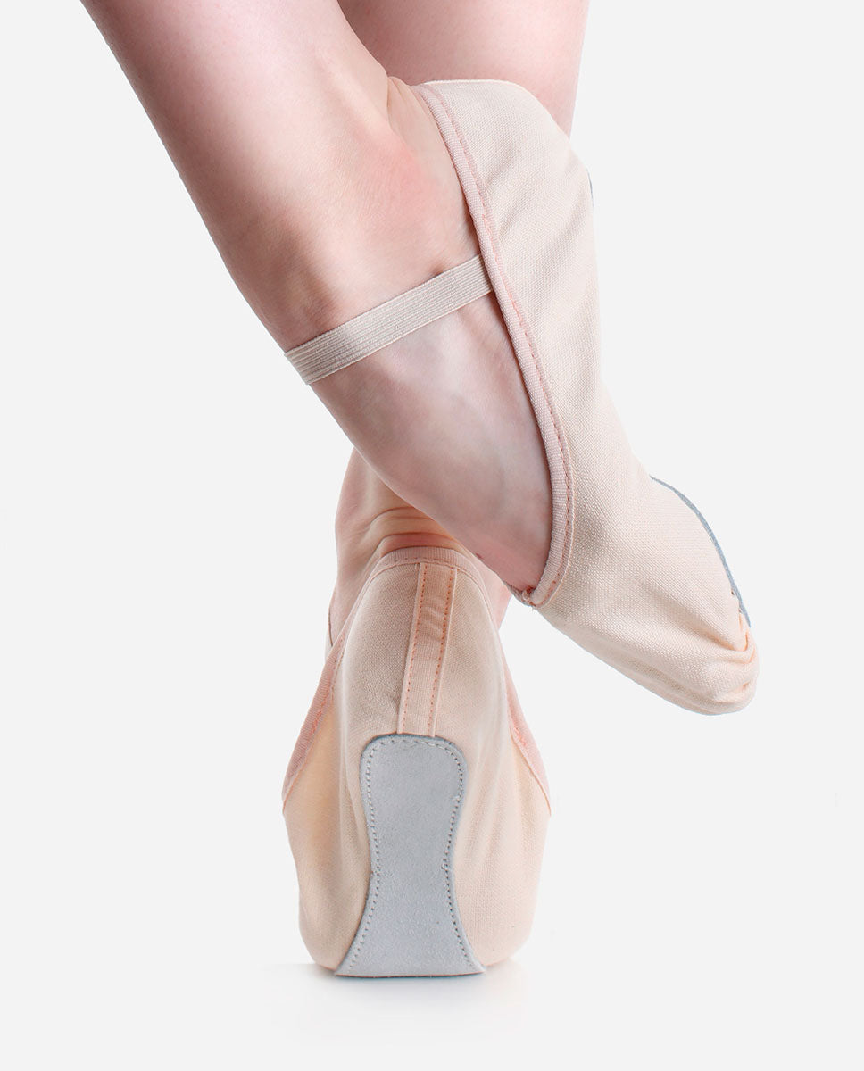 Children&#39;s Economy Full Sole Canvas Ballet Shoe - BAE 24