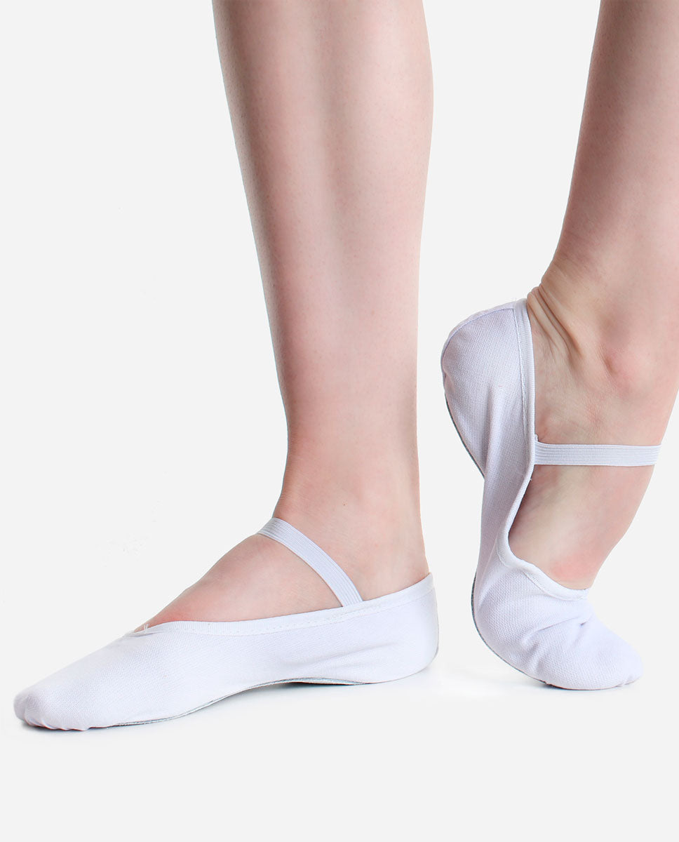 Economy Full Sole Canvas Ballet Shoe - BAE 24L