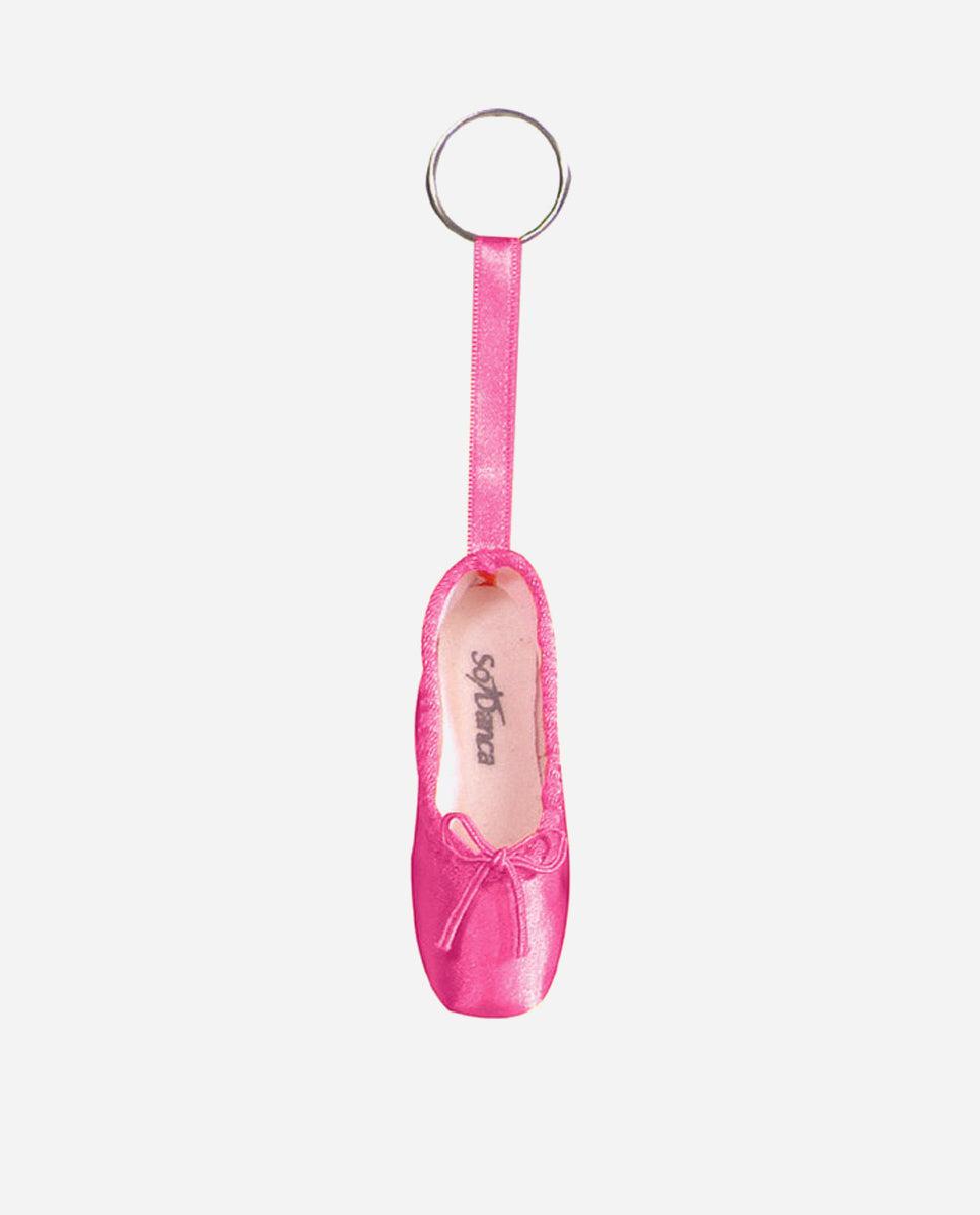 Satin Pointe Shoe Keyring - KCE 01 - So Danca