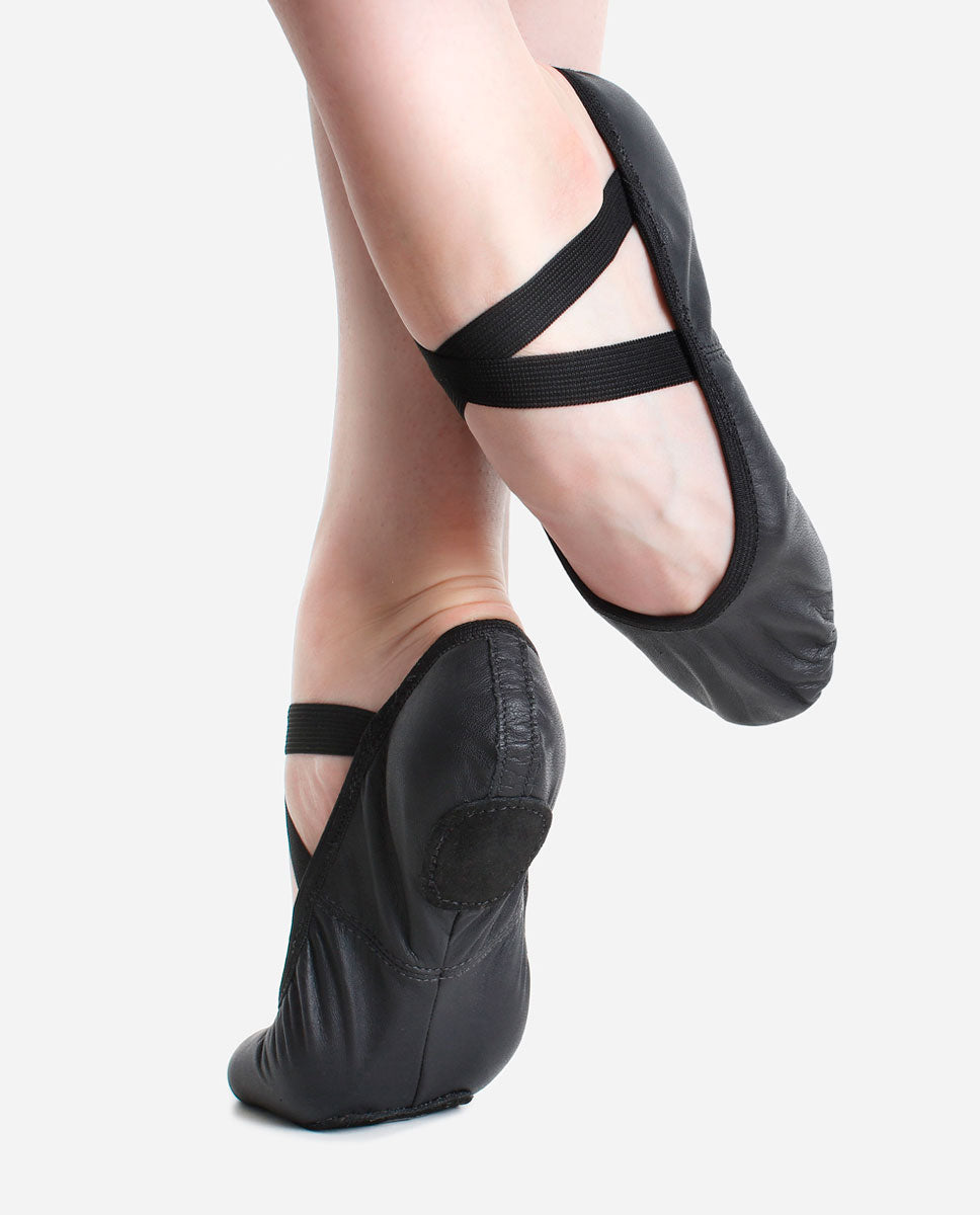 Child&#39;s Split Sole Leather Ballet Shoe - SD 60