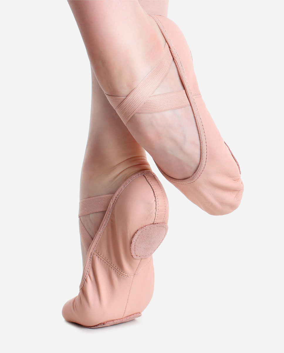 Child&#39;s Split Sole Leather Ballet Shoe - SD 60